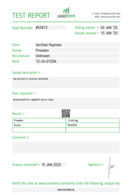 Pinealon Lab Report January 2025