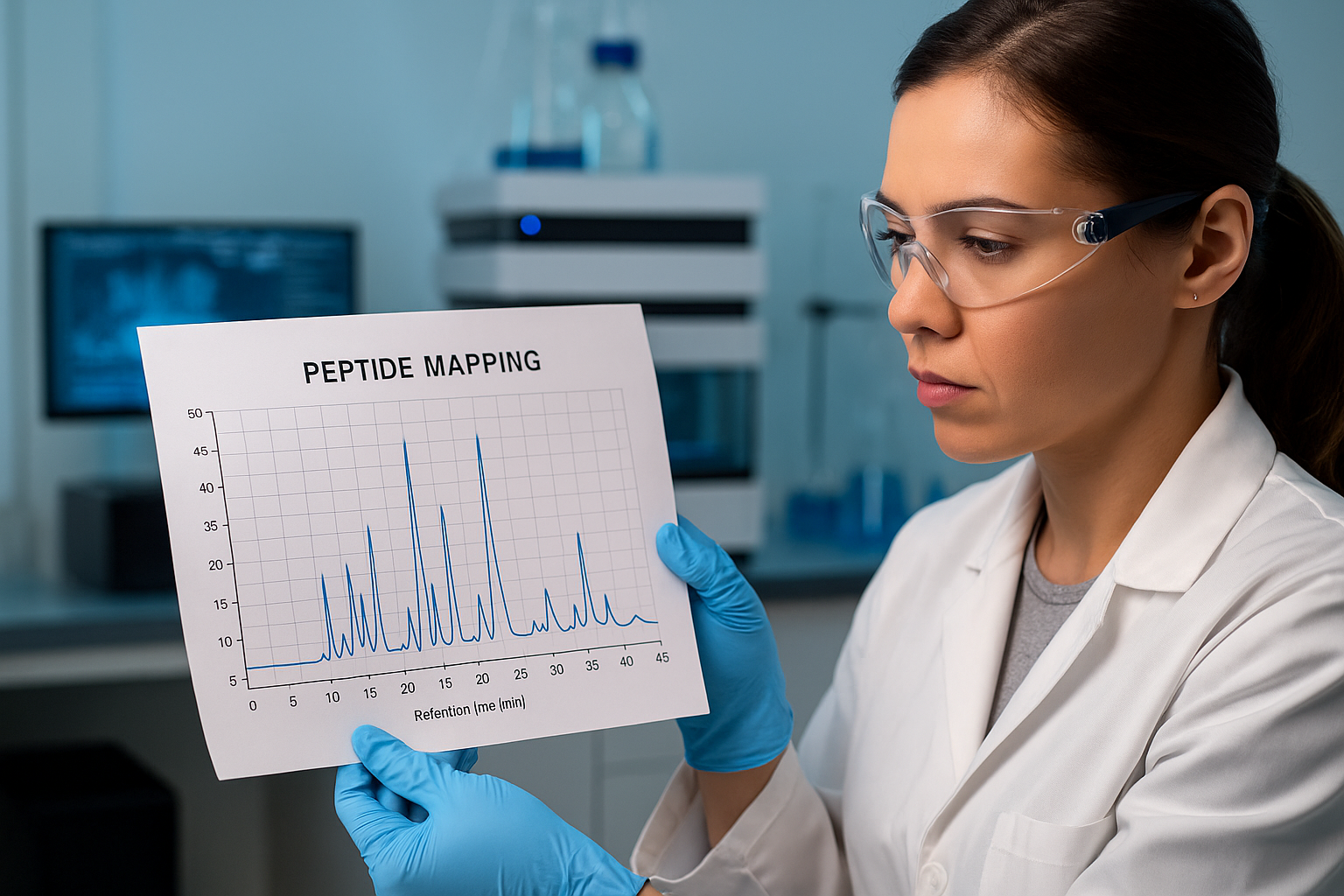 Peptide Mapping chromatogram