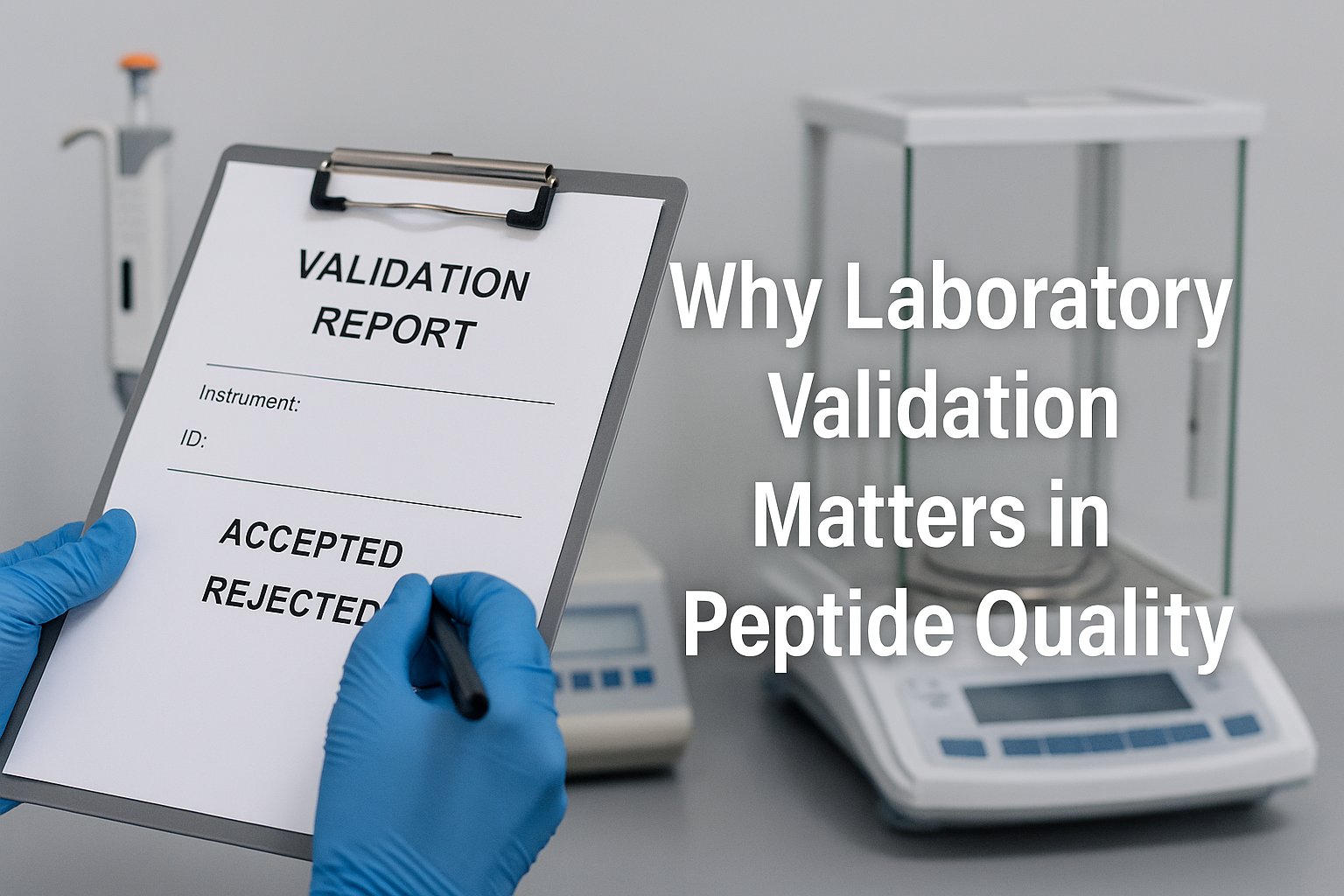 Why lab testing and validation matters in peptide quality