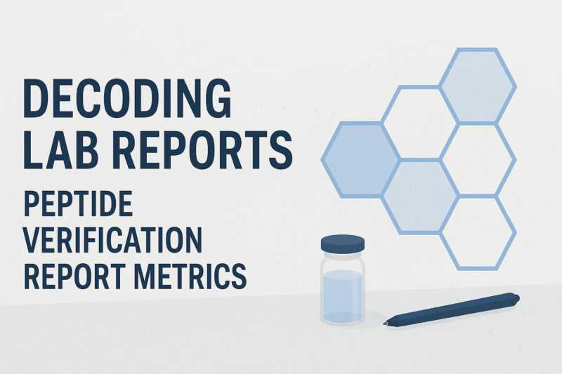 Why Lab Reports Matter in Peptide Research