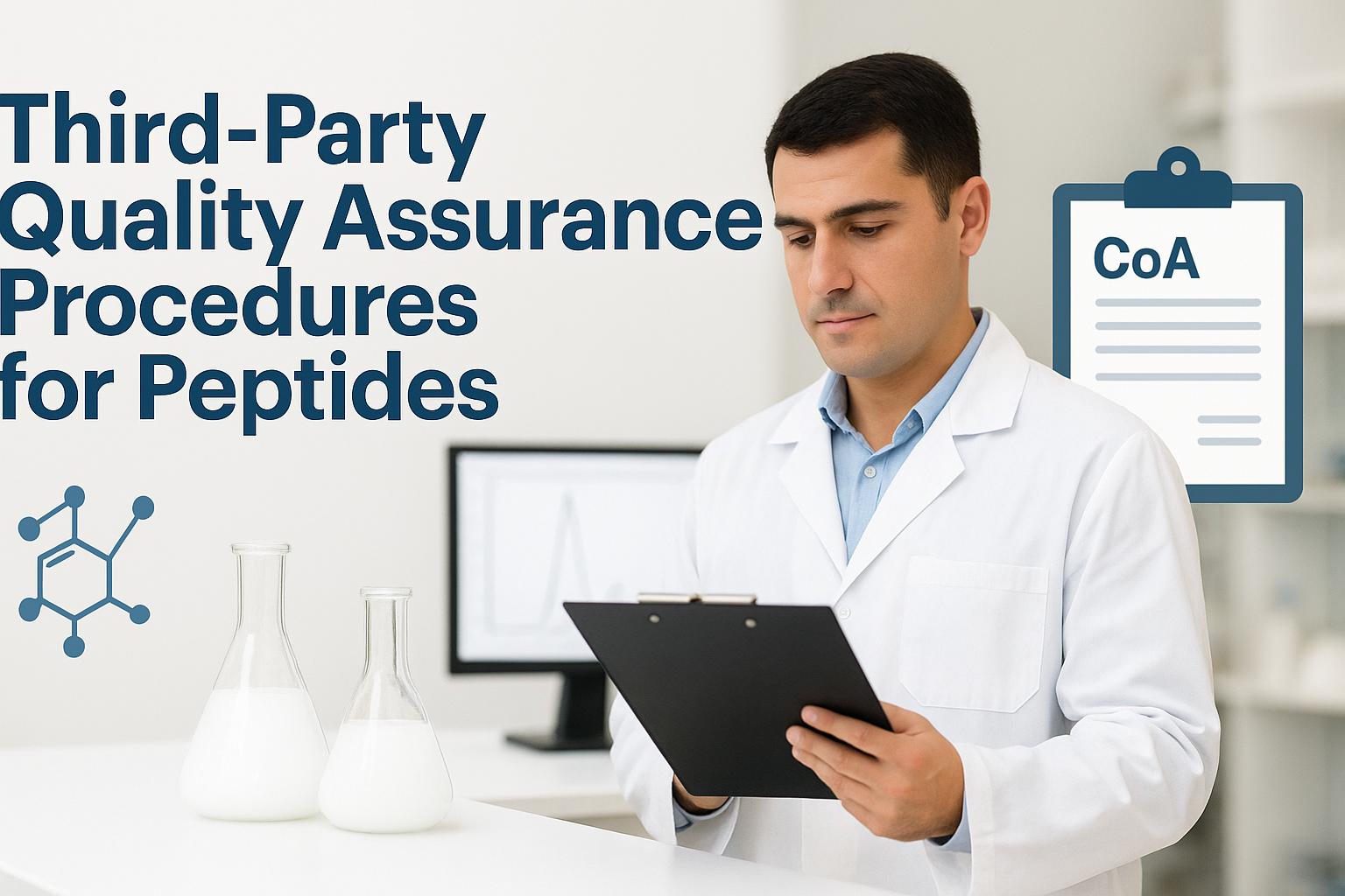 Our scientist reading our procedures to prepare for our quality control process.