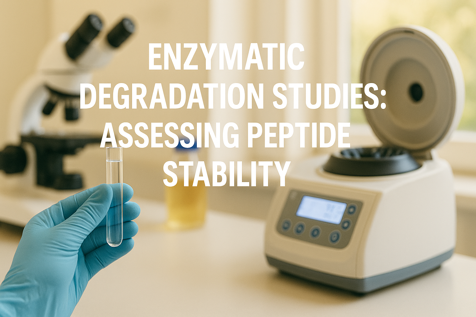 An article that explains peptide stability and enzymes
