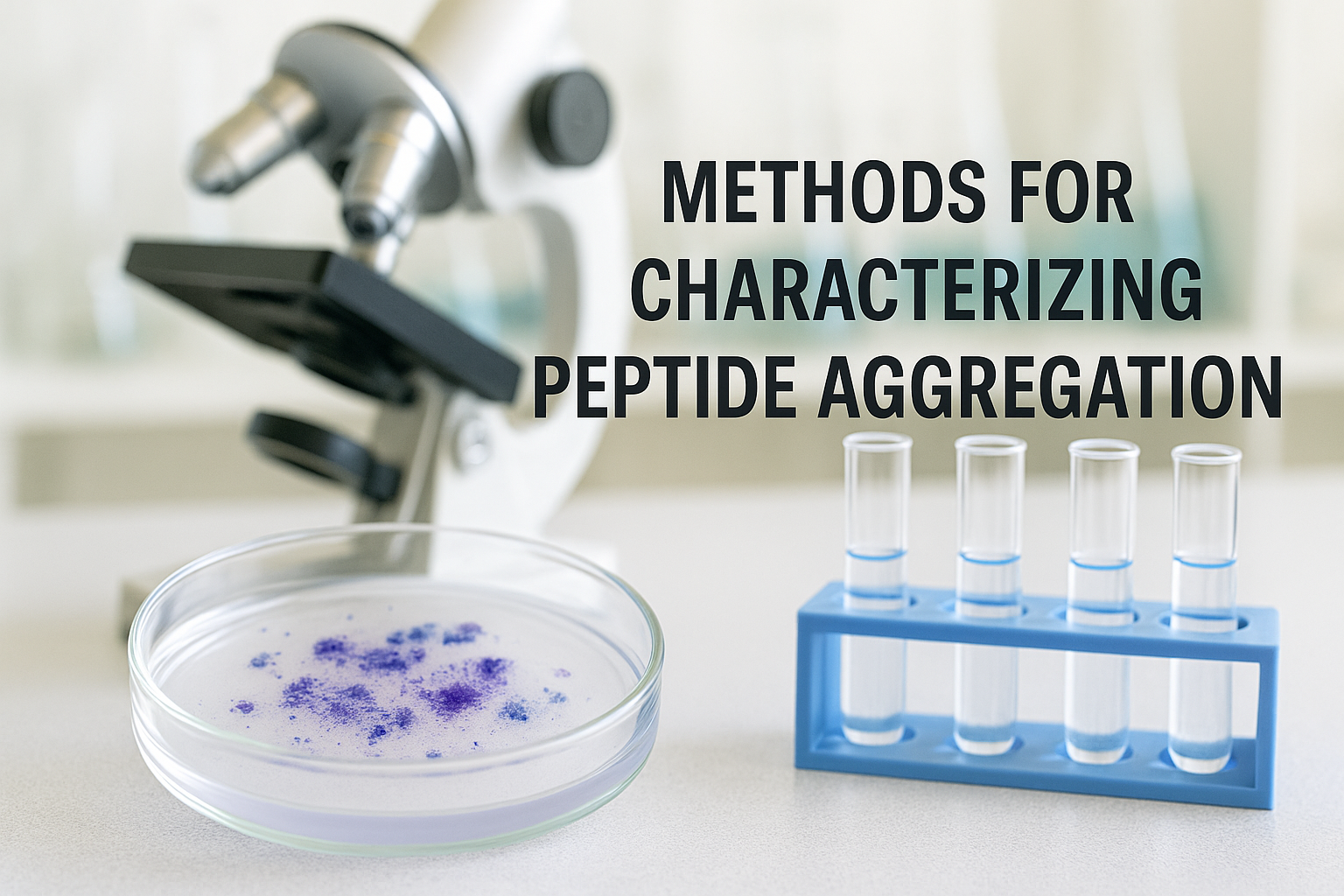 An explanation of how to characterize peptide aggregation.